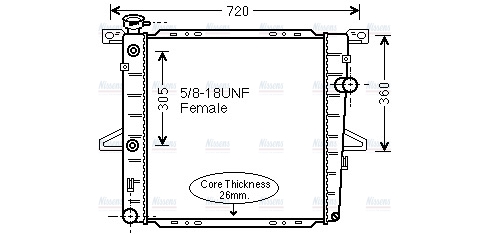 AVA Coolant Radiator FD2600