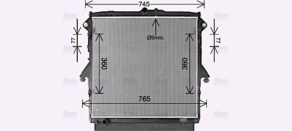 AVA Coolant Radiator FD2660