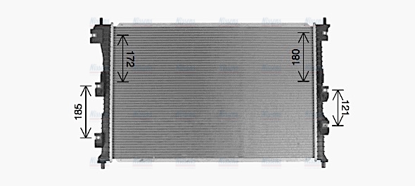 AVA Coolant Radiator FD2672