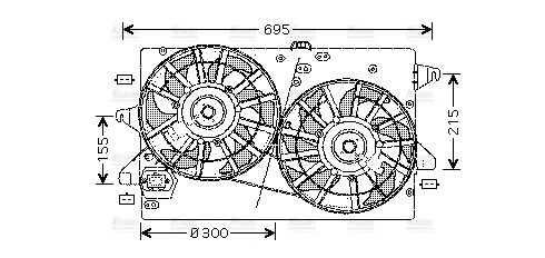 AVA Radiator Cooling Fan FD7503