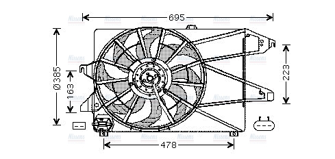 AVA Radiator Fan FD7504