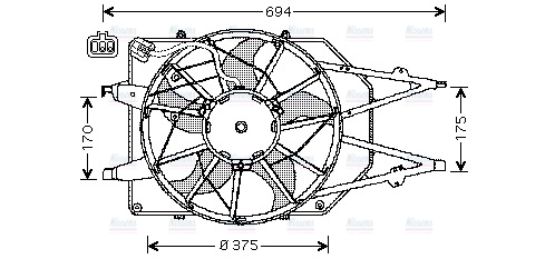 AVA Radiator Cooling Fan FD7508