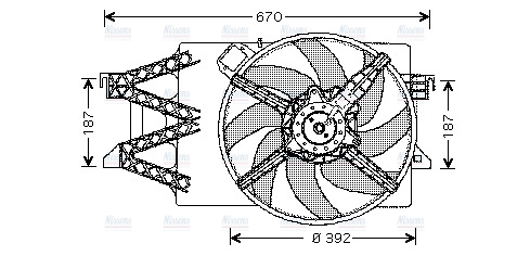 AVA Radiator Cooling Fan FD7514