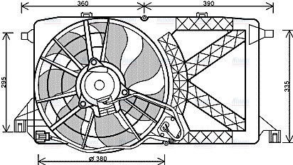 AVA Radiator Cooling Fan FD7548