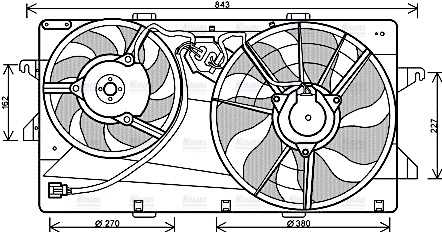 AVA Radiator Cooling Fan FD7549