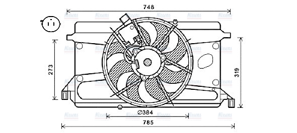 AVA Radiator Cooling Fan FD7573