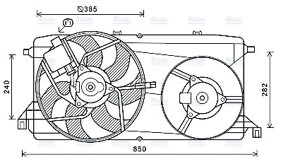 AVA Radiator Cooling Fan FD7580