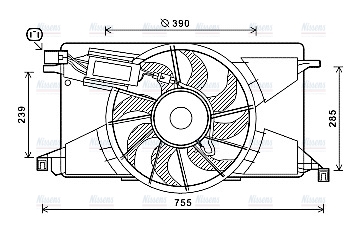 AVA Radiator Fan FD7608