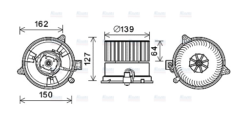 AVA Cabin Fan Blower Motor FD8576
