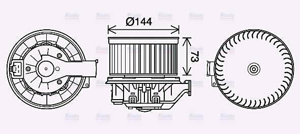 AVA Cabin Fan Blower Motor FD8629