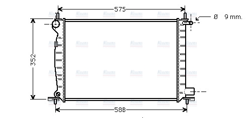 AVA Coolant Radiator FDA2225