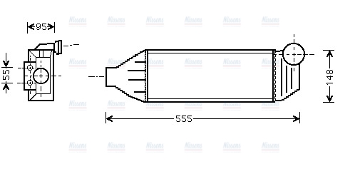 AVA Charge Air Intercooler FDA4309