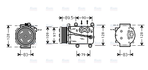 AVA Aircon Compressor FDAK082