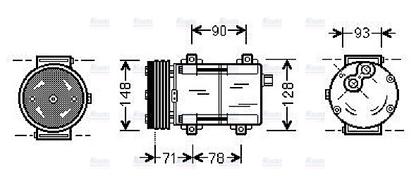 AVA Aircon Compressor FDAK277