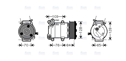 AVA Aircon Compressor FDAK418