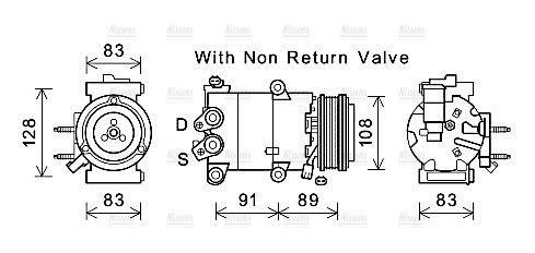 AVA Aircon Compressor FDAK588