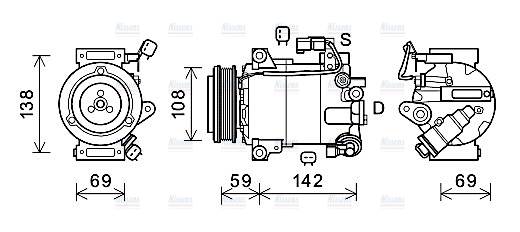 AVA Aircon Compressor FDAK603