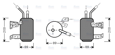 AVA Aircon Receiver Dryer Filter FDD312
