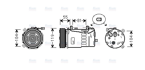 AVA Aircon Compressor FDK321