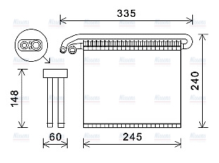 AVA Aircon Evaporator FDV456