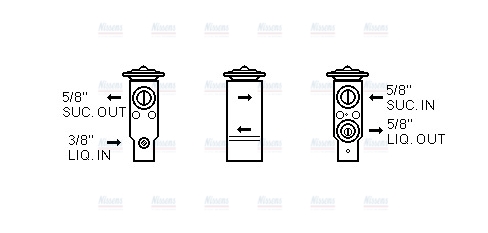 AVA Aircon Expansion valve FE1004