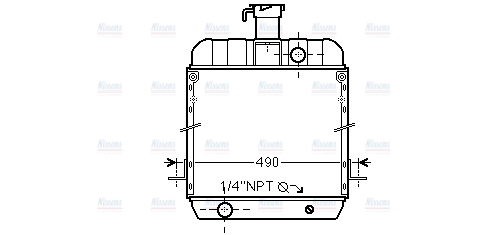 AVA Coolant Radiator FE2006