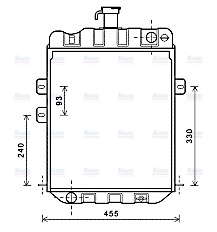 AVA Coolant Radiator FE2008