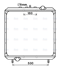 AVA Coolant Radiator FE2017