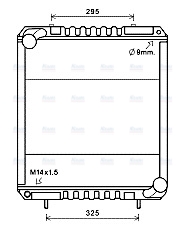AVA Coolant Radiator FE2027
