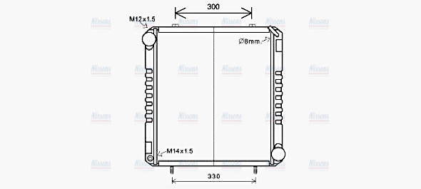 AVA Coolant Radiator FE2028