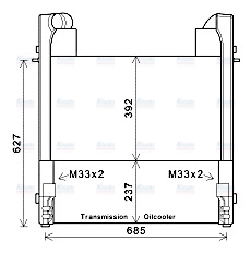 AVA Charge Air Intercooler FE4025