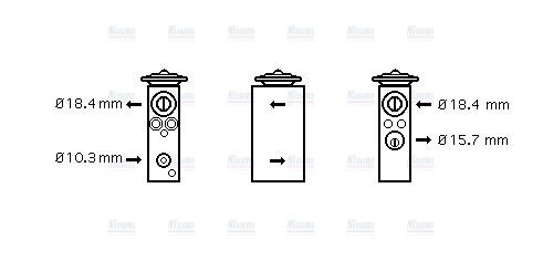 AVA Aircon Expansion Valve FT1305