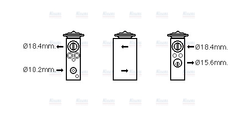 AVA Aircon Expansion Valve FT1405