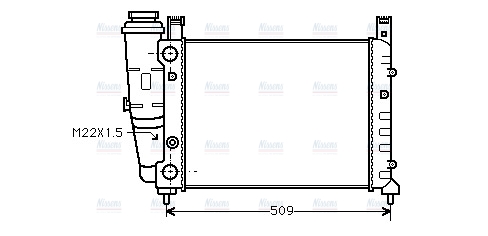 AVA Coolant Radiator FT2040