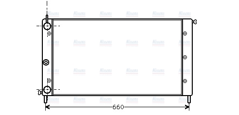 AVA Coolant Radiator FT2058
