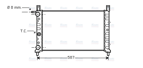 AVA Coolant Radiator FT2078