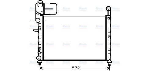 AVA Coolant Radiator FT2101