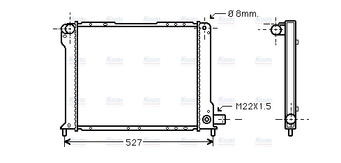 AVA Coolant Radiator FT2131