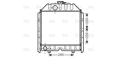 AVA Coolant Radiator FT2382