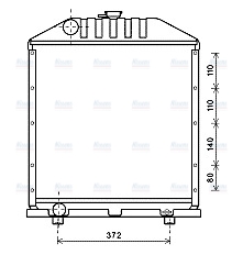 AVA Coolant Radiator FT2425