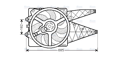 AVA Radiator Cooling Fan FT7531