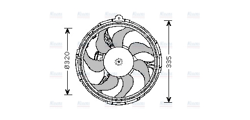AVA Radiator Fan FT7540