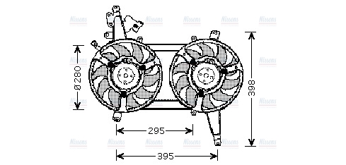 AVA Radiator Cooling Fan FT7542
