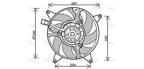 AVA Radiator Cooling Fan FT7544