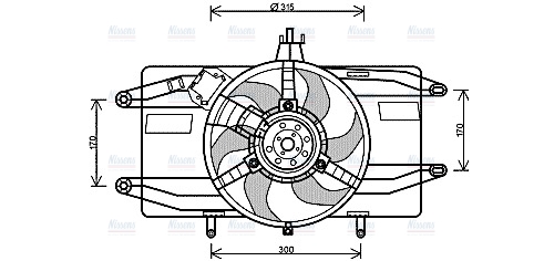 AVA Radiator Cooling Fan FT7556