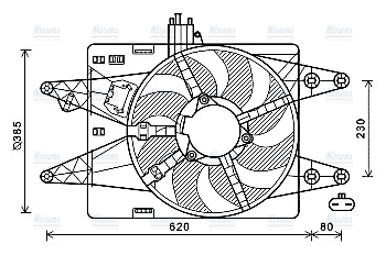 AVA Radiator Fan FT7557