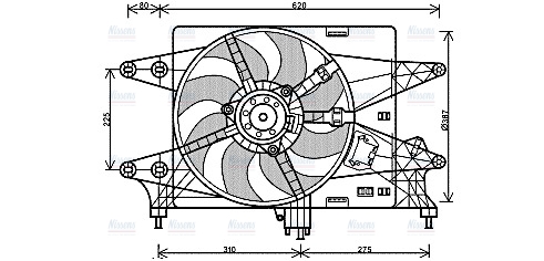 AVA Radiator Fan FT7559