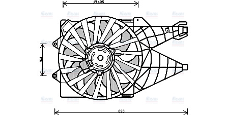 AVA Radiator Fan FT7562