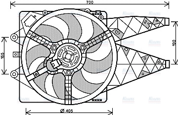 AVA Radiator Cooling Fan FT7568