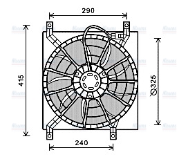 AVA Radiator Cooling Fan FT7580